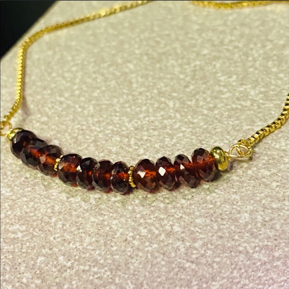 Genuine Garnet bracelet - Picture 2 of 6